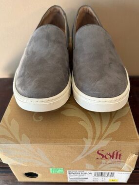Sofft Somers Slate Grey Slip-On Sneakers Women’s 9.5